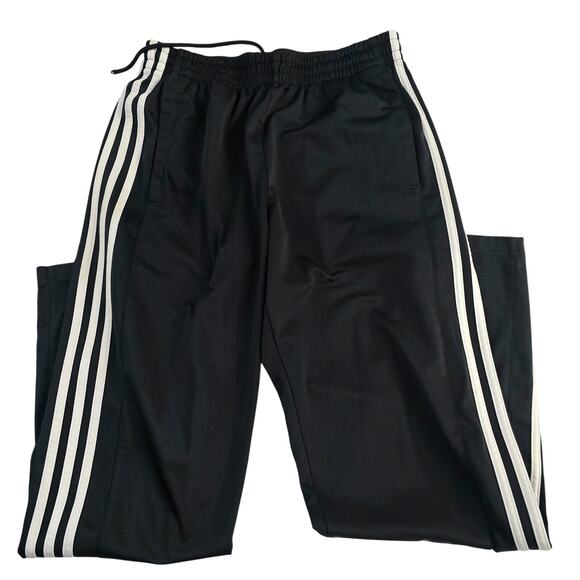 Adidas track pants black mens Medium sweat 6934 - Picture 1 of 10